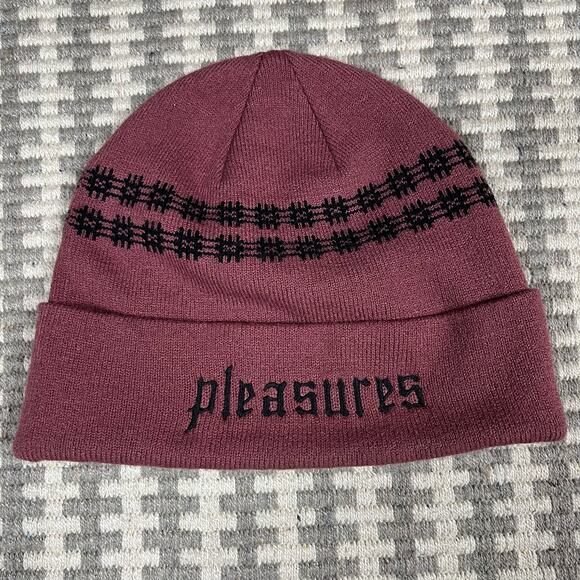 Pleasures Wire Jaquard Beanie One Size Preowned - Picture 1 of 2